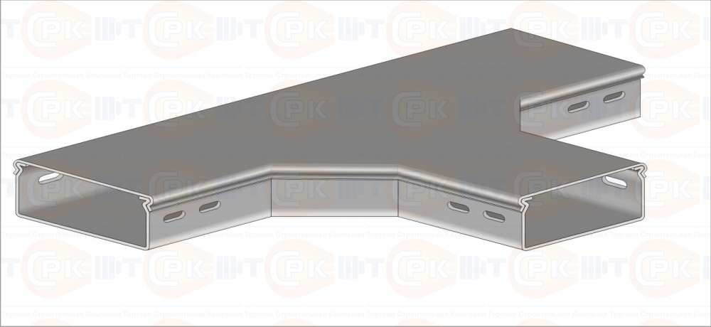 Короб тройниковый ГКТЗ-150х65 замковый цинк (основание 1.5 мм, крышка 0.7 мм)
